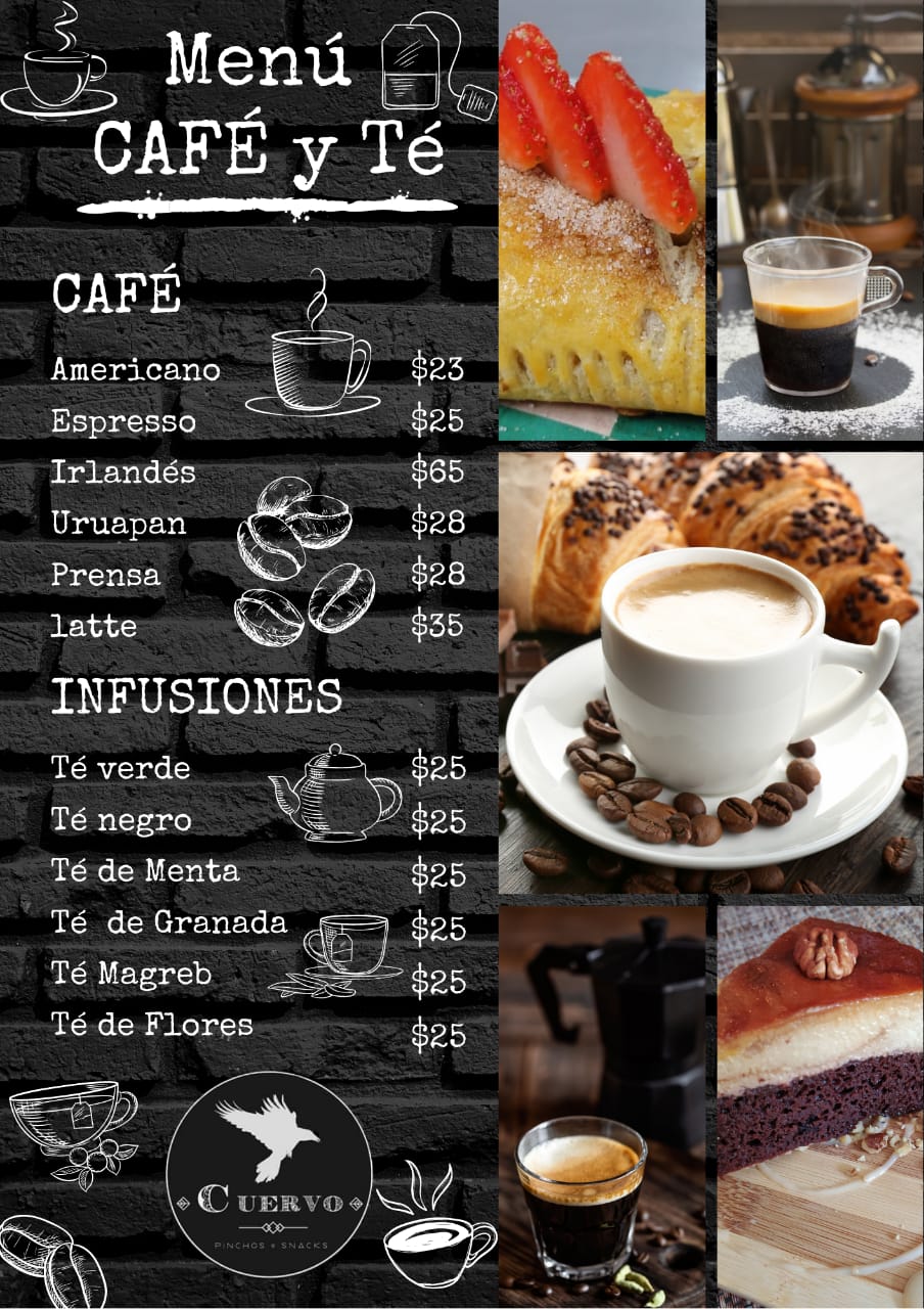 Carta de Cuervo Pinchos & Snacks  en Morelia , Michoacán  — página 9